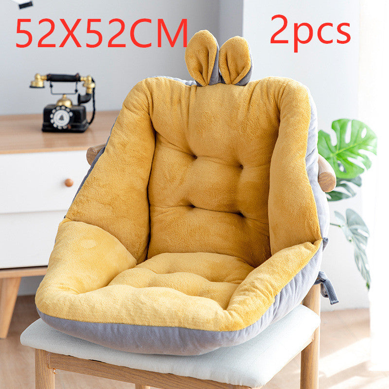 Ergonomic Seat Cushion with Integrated Backrest Support