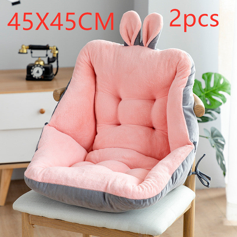 Ergonomic Seat Cushion with Integrated Backrest Support