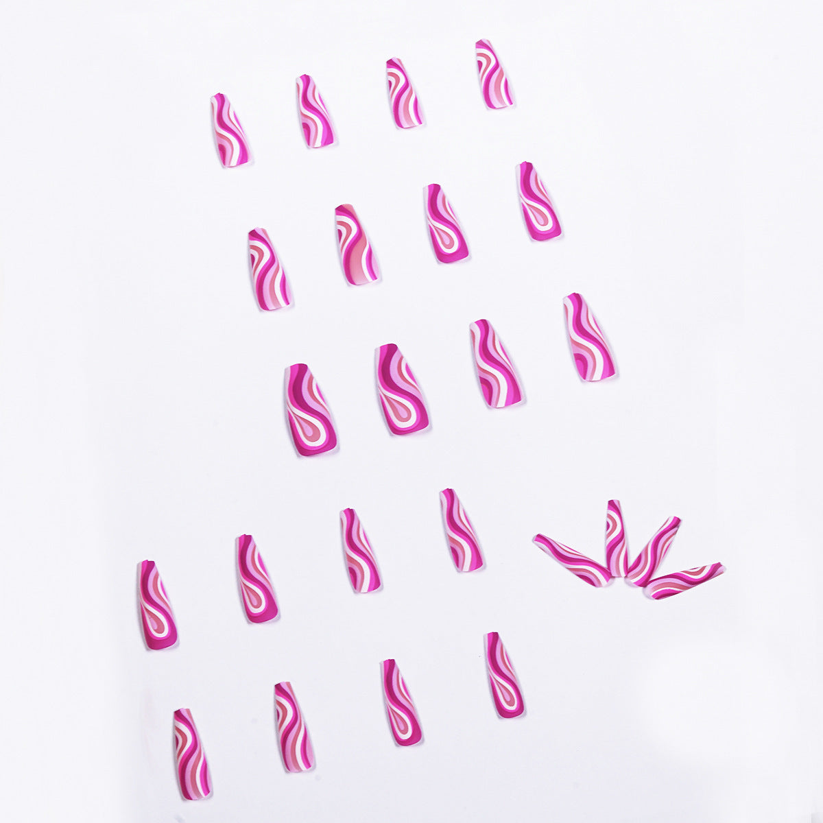 Reusable Artistic Press-On False Nails Set