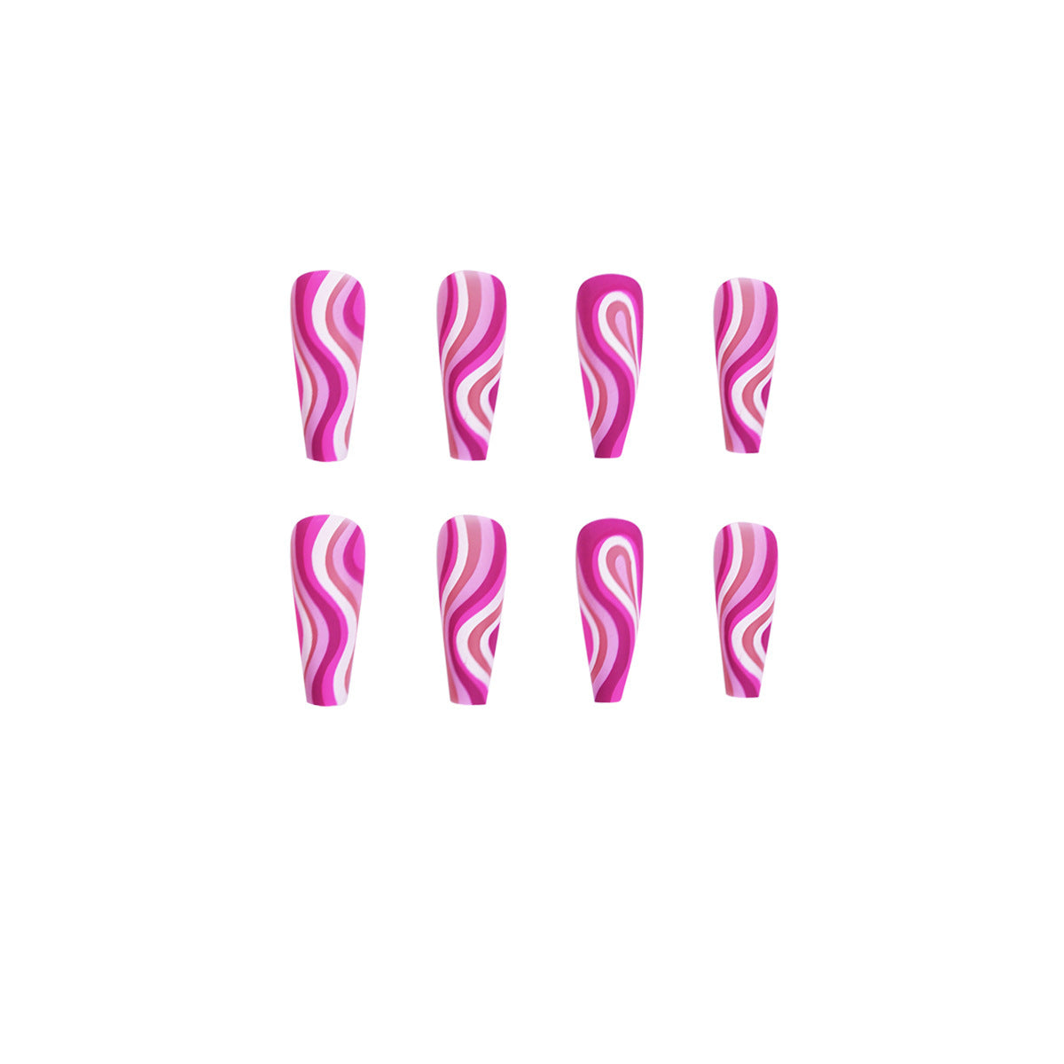 Reusable Artistic Press-On False Nails Set
