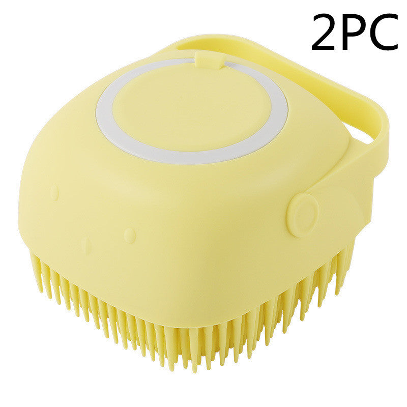 Silicone Pet Bath & Massage Grooming Gloves