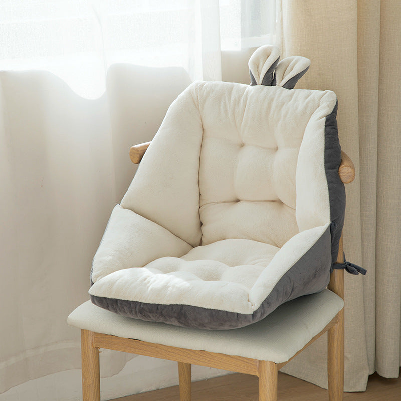 Ergonomic Seat Cushion with Integrated Backrest Support