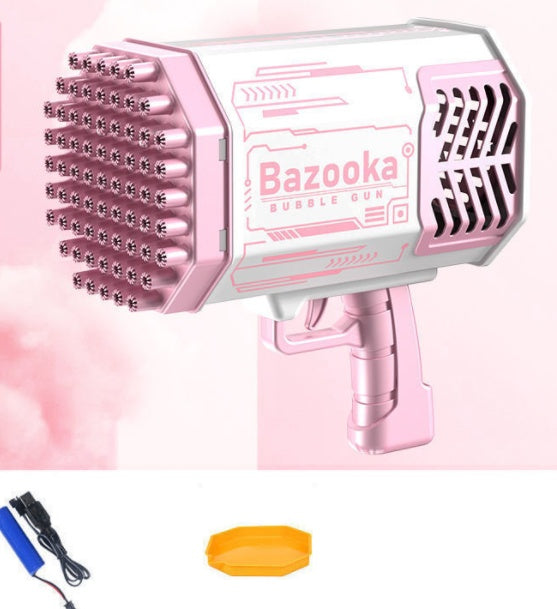 69-Hole Rocket Bubble Gun with Lights