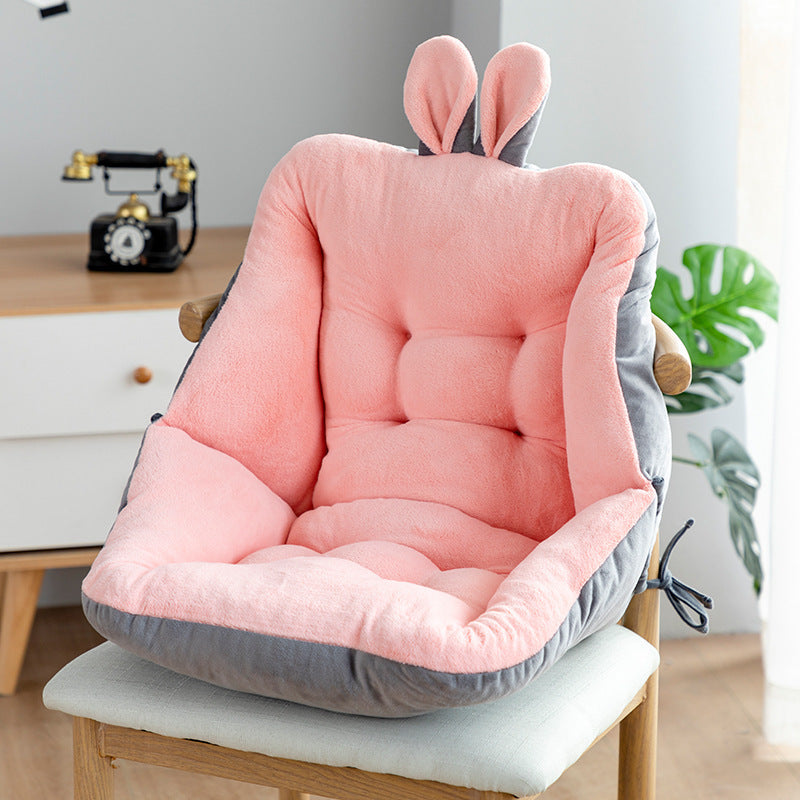 Ergonomic Seat Cushion with Integrated Backrest Support