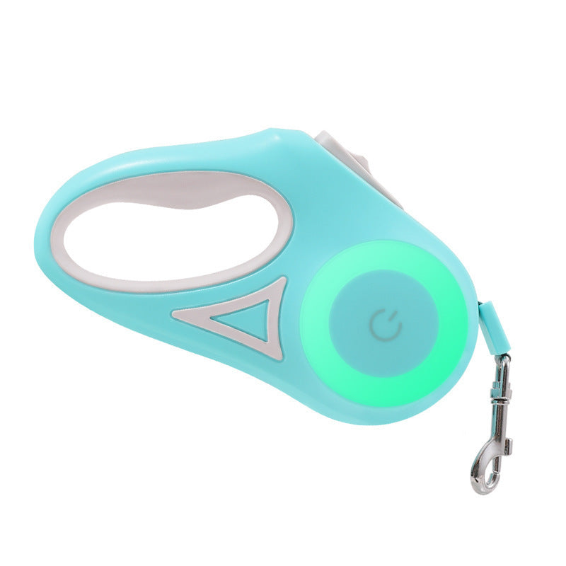 Retractable Dog Leash with LED Light & Collar