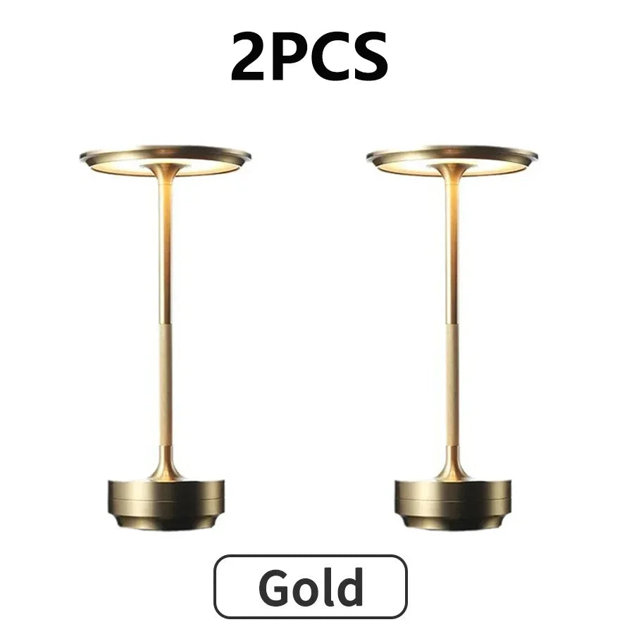 2PCS Rechargeable Wireless Table Lamp for Bedroom