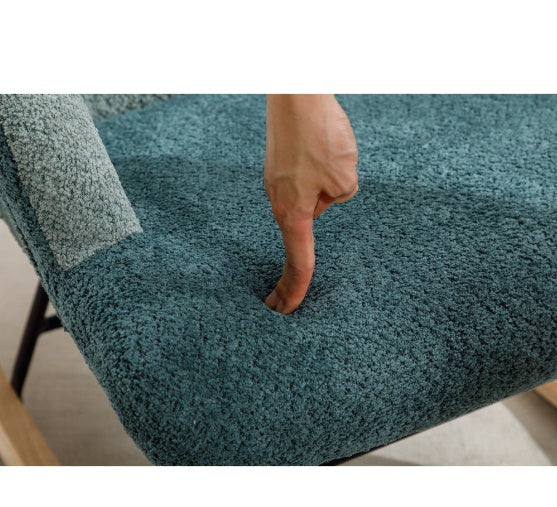Modern Patchwork Upholstered Accent Chair