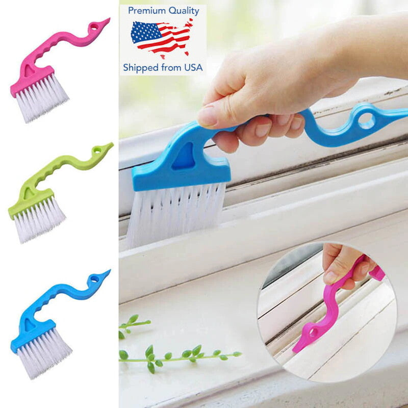 Hand-Held Groove Gap Cleaning Tool Goose Bird Window Track Kitchen Brush Scraper