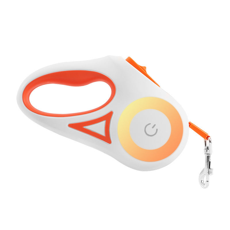 Retractable Dog Leash with LED Light & Collar