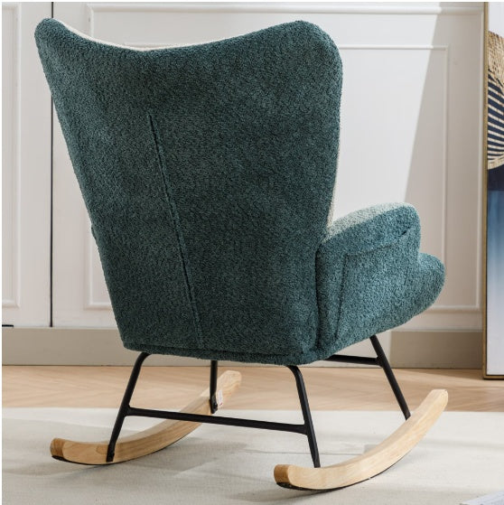 Modern Patchwork Upholstered Accent Chair