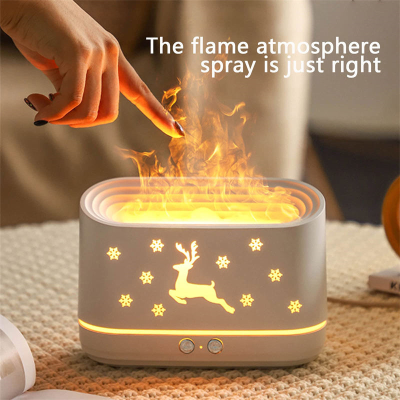 Elk Flame Humidifier Diffuser with Ambient Light