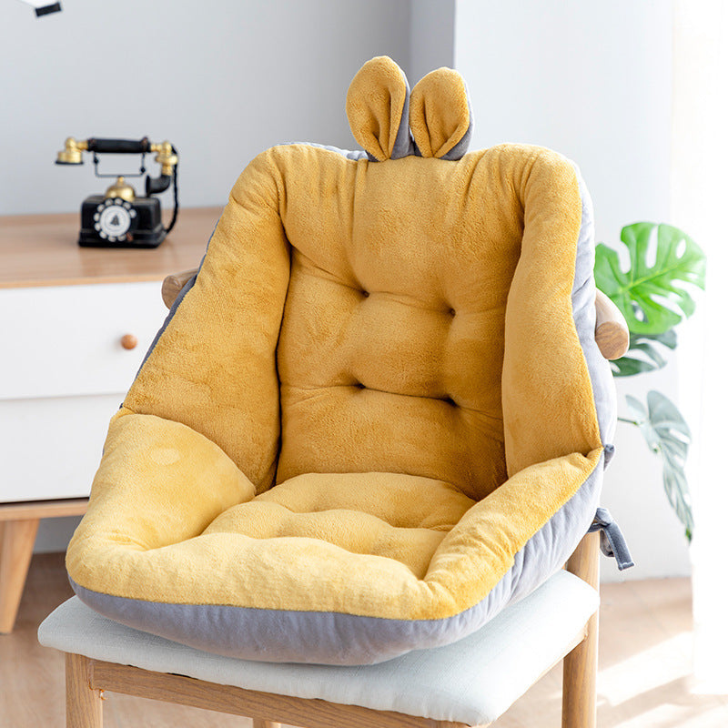 Ergonomic Seat Cushion with Integrated Backrest Support