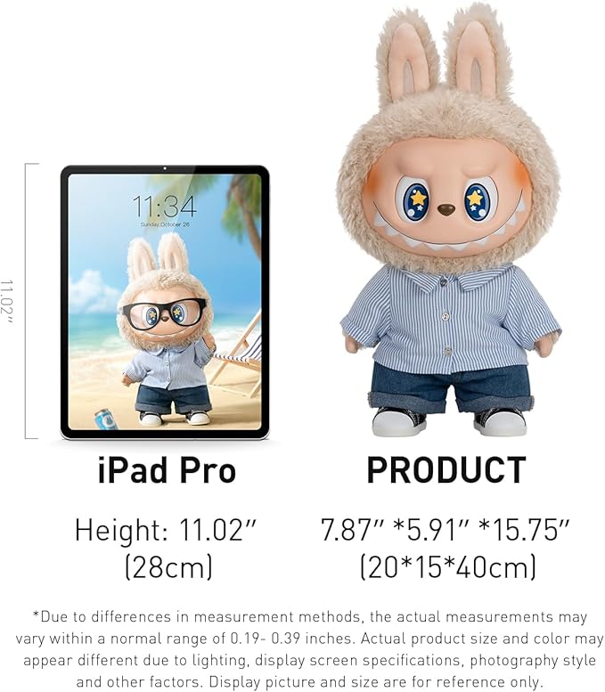 The Monsters - FLIP with ME Vinyl Plush Doll Action Figure, 15.75 inches Height, Toys for Modern Home Decor, Collectible Toy Set for Desk Accessories, 1PC