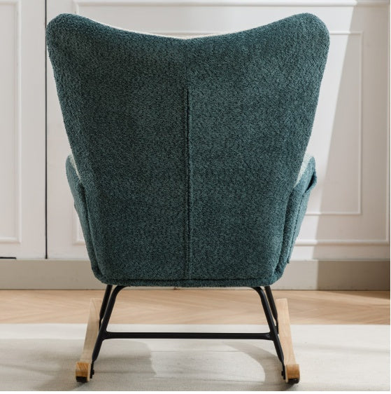 Modern Patchwork Upholstered Accent Chair