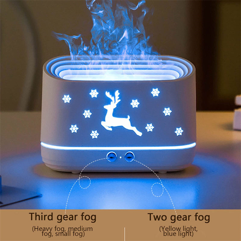 Elk Flame Humidifier Diffuser with Ambient Light