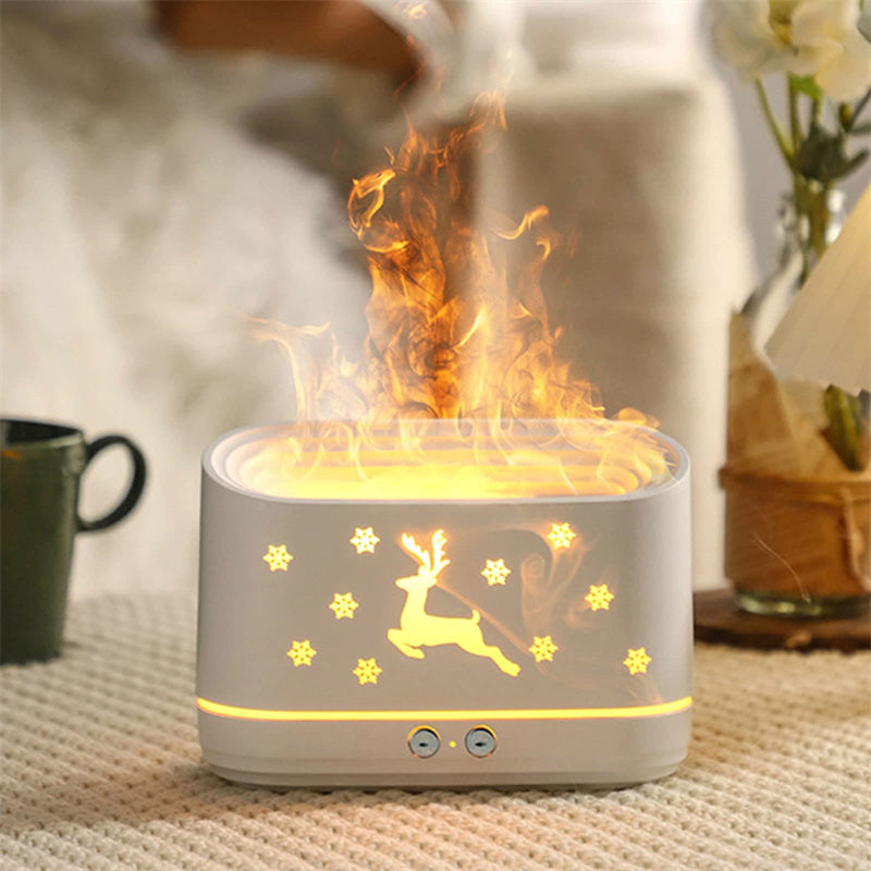 Elk Flame Humidifier Diffuser with Ambient Light