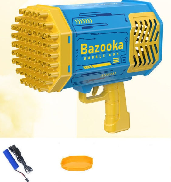 69-Hole Rocket Bubble Gun with Lights