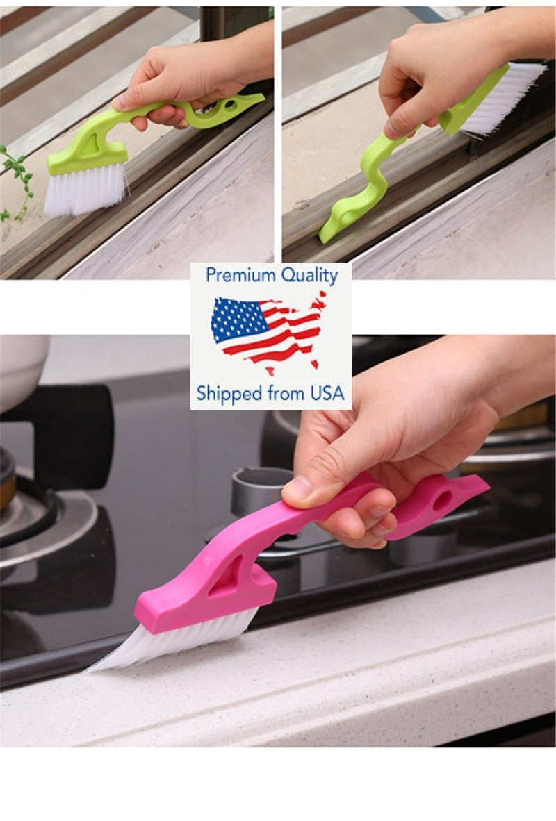 Hand-Held Groove Gap Cleaning Tool Goose Bird Window Track Kitchen Brush Scraper