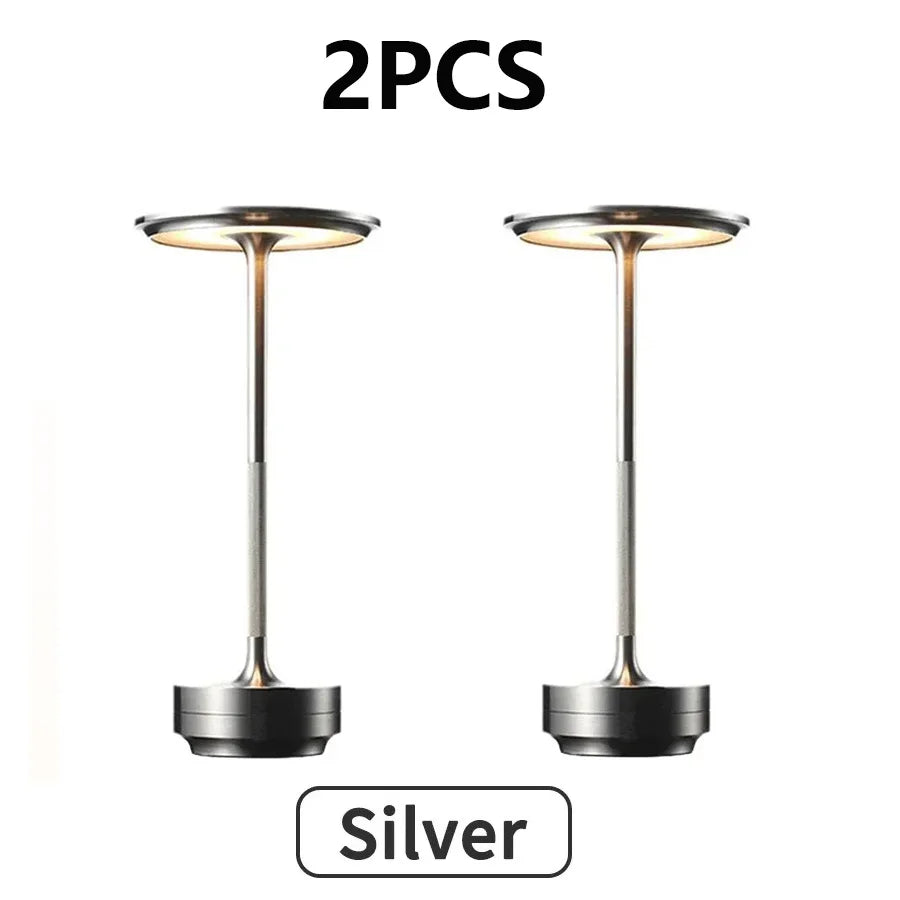 2PCS Rechargeable Wireless Table Lamp for Bedroom