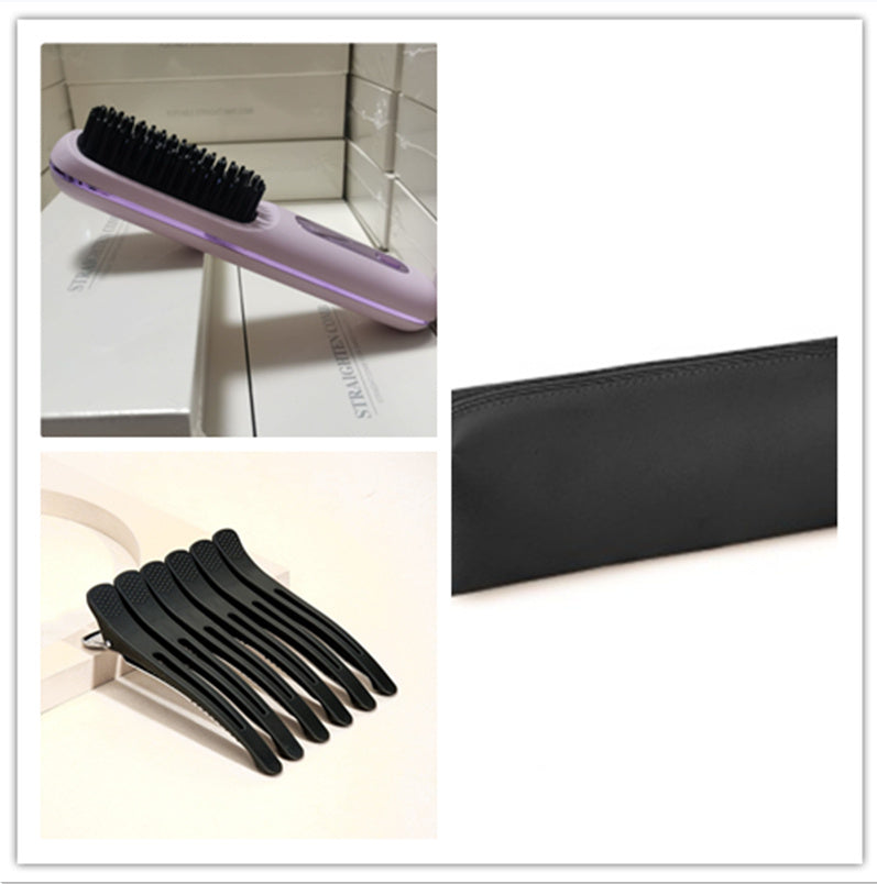 2-in-1 Wireless Hair Straightener Brush with USB Charging