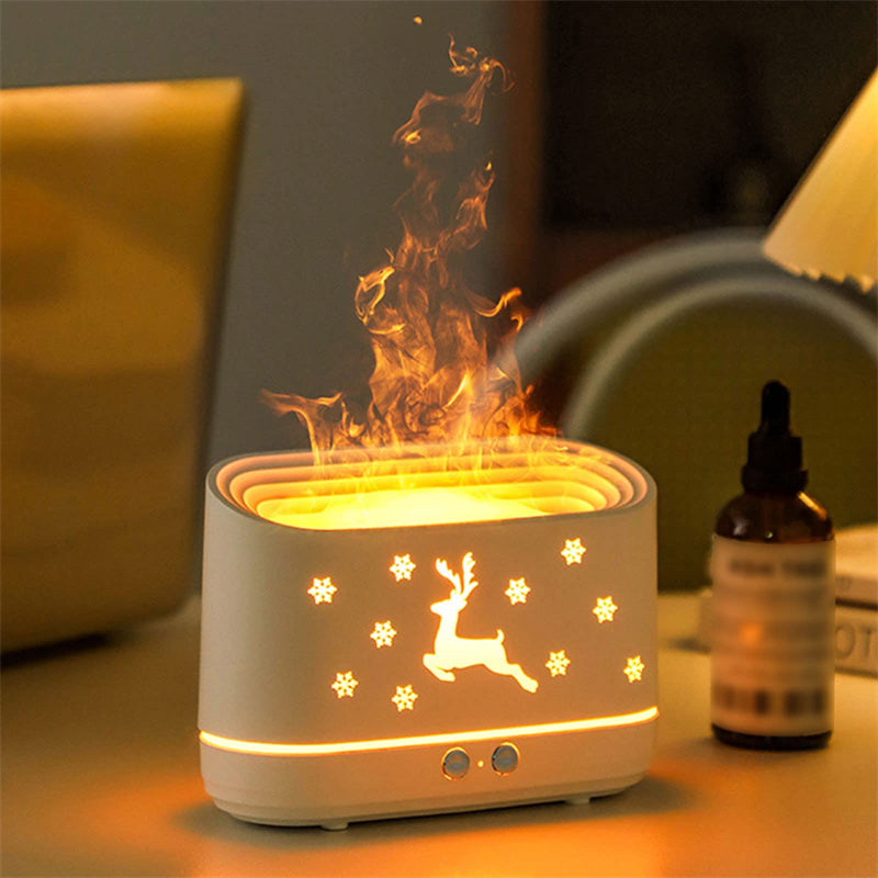 Elk Flame Humidifier Diffuser with Ambient Light