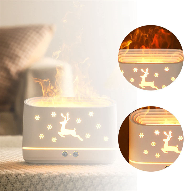Elk Flame Humidifier Diffuser with Ambient Light