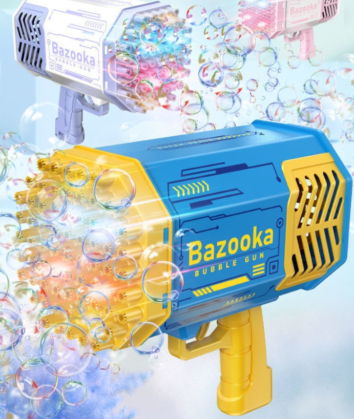 69-Hole Rocket Bubble Gun with Lights