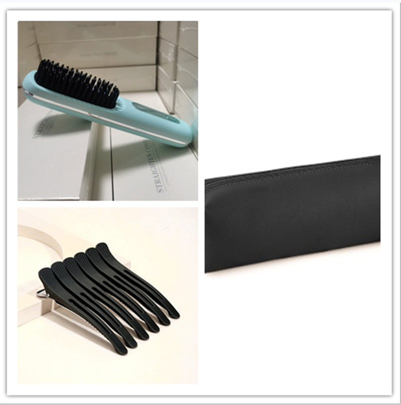 2-in-1 Wireless Hair Straightener Brush with USB Charging