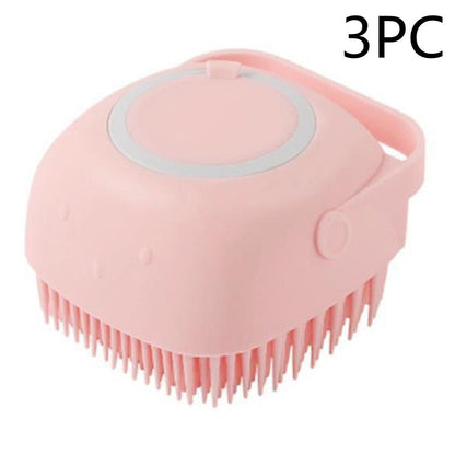 Silicone Pet Bath & Massage Grooming Gloves