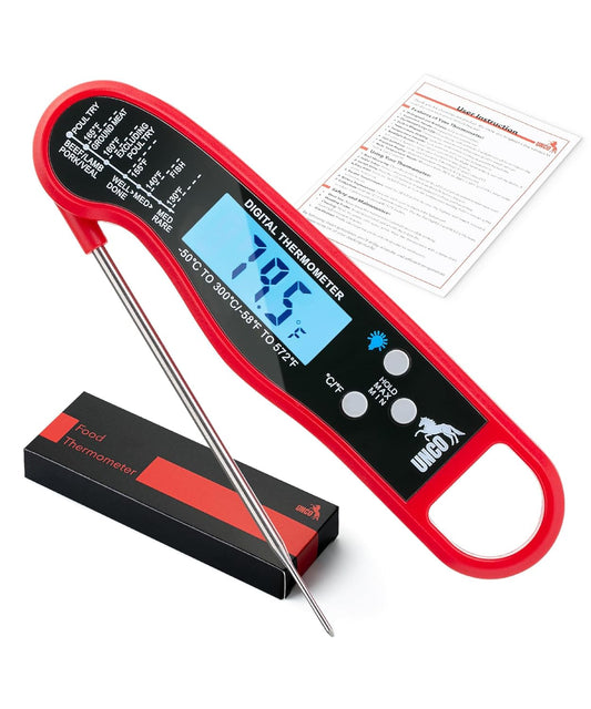 UNCO Meat Thermometer - Digital Instant Read, Waterproof for Cooking & Baking