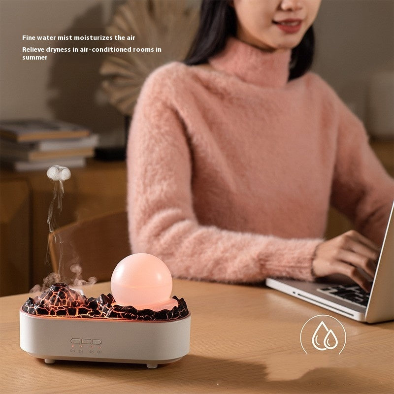 Volcano Mist Humidifier with LED Light