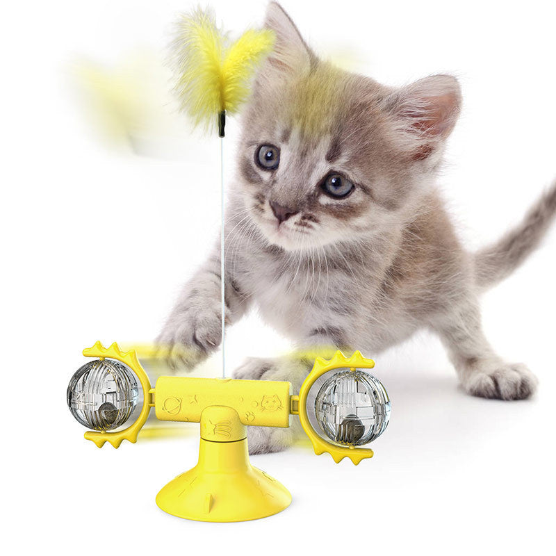 Multi-Function Cat Rotating Windmill Toy