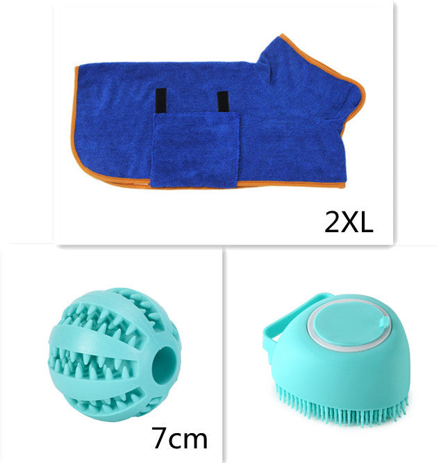 Silicone Pet Bath & Massage Grooming Gloves