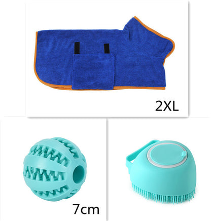 Silicone Pet Bath & Massage Grooming Gloves