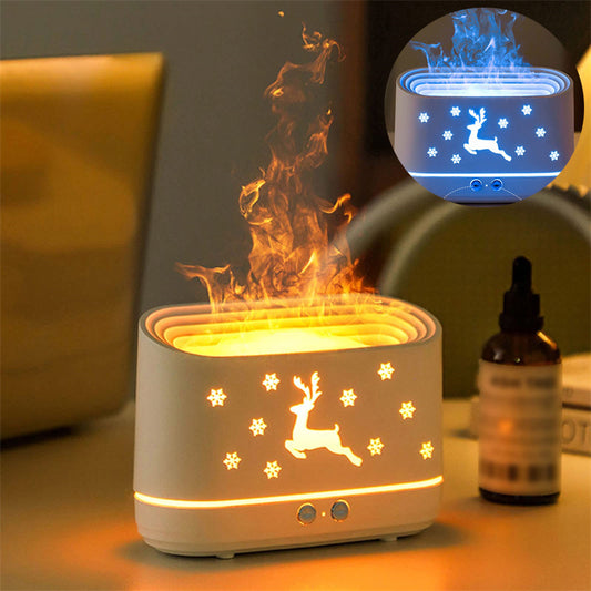 Elk Flame Humidifier Diffuser with Ambient Light