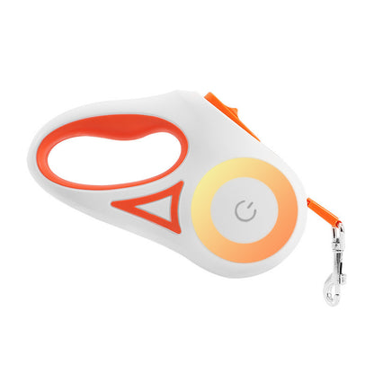 Retractable Dog Leash with LED Light & Collar