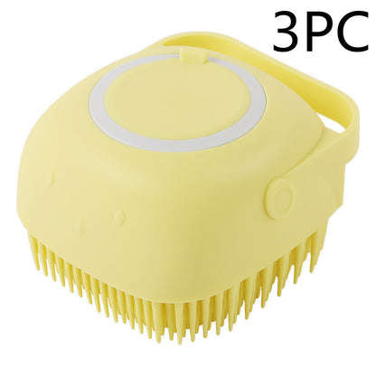 Silicone Pet Bath & Massage Grooming Gloves