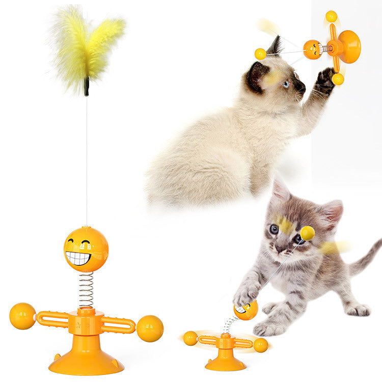 Multi-Function Cat Rotating Windmill Toy
