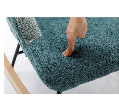 Modern Patchwork Upholstered Accent Chair