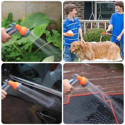 Garden Retractable Hose Reel,Built to Last, 9-Function Sprayer, 180° Swivel, Effortless Rewind Technology Automatic Rewind and S