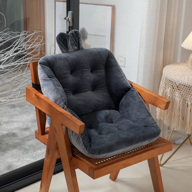Ergonomic Seat Cushion with Integrated Backrest Support