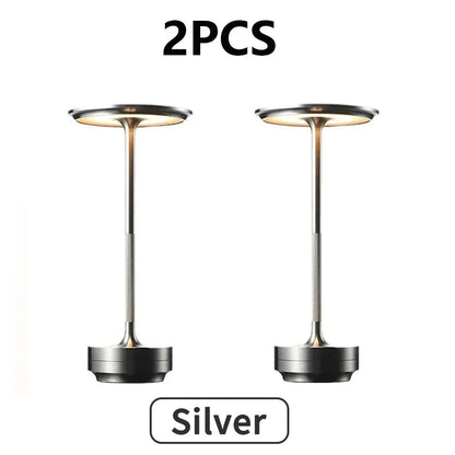 2PCS Rechargeable Wireless Table Lamp for Bedroom