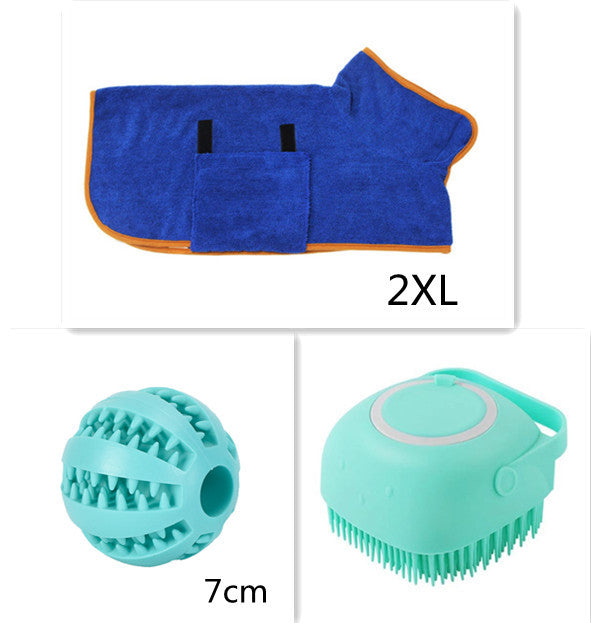 Silicone Pet Bath & Massage Grooming Gloves