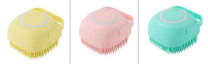 Silicone Pet Bath & Massage Grooming Gloves